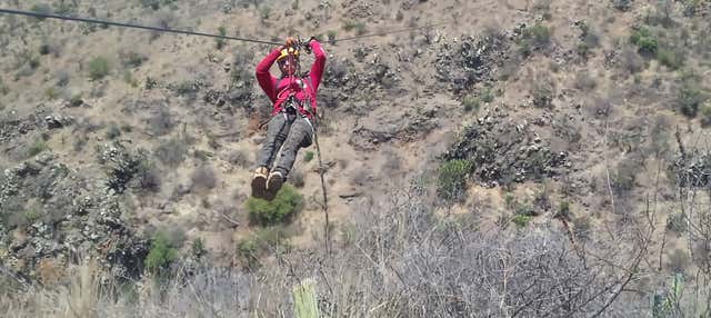 Zip line nel Parco Avventura San Miguel