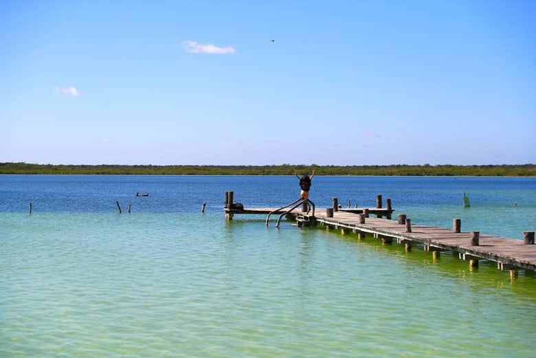 Excursión a la laguna de Kaan Luum y cenotes mayas