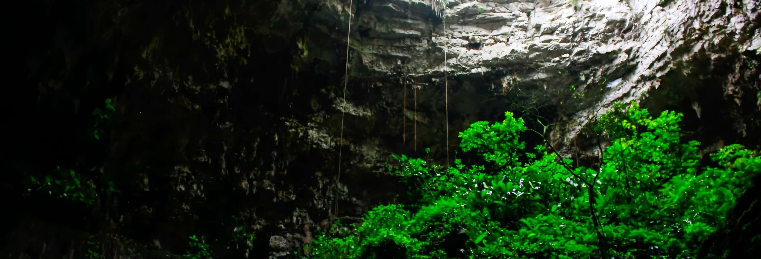 Discesa in corda doppia alla Sima del Cielo