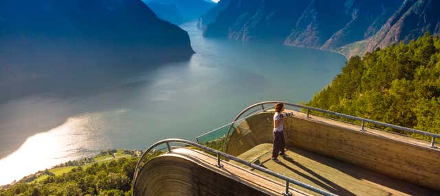Autobus per il belvedere Stegastein