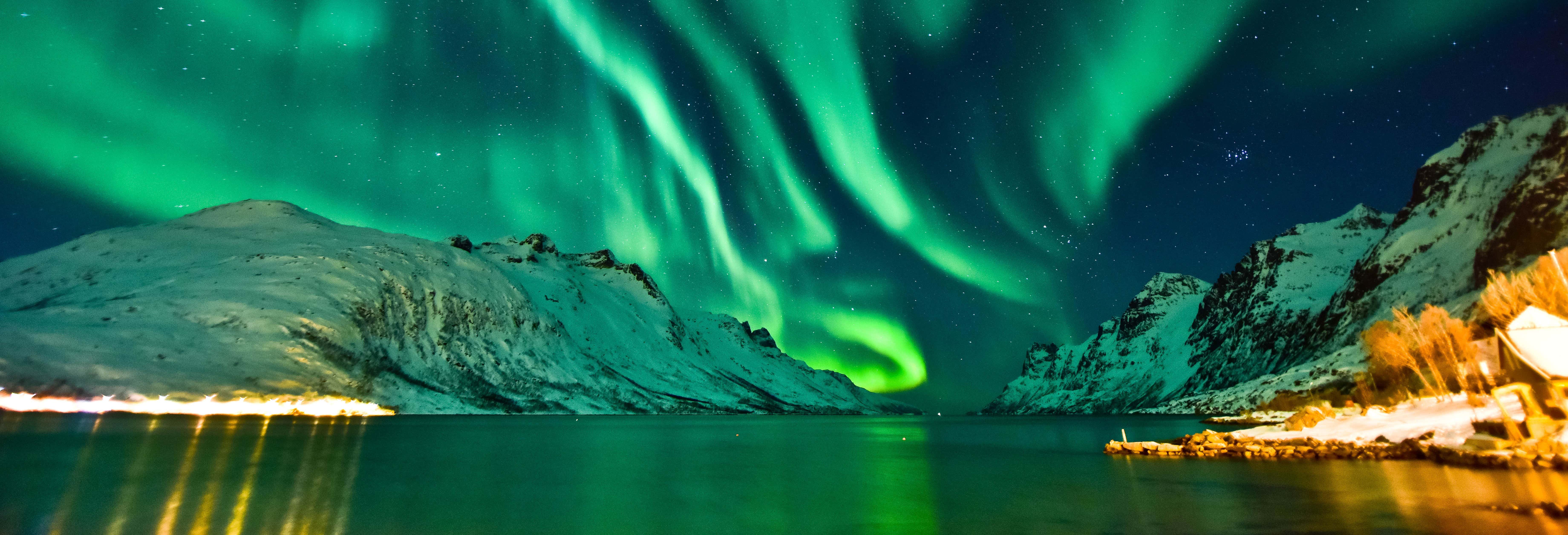 Crociera dell'aurora boreale con cena