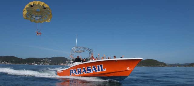Parasailing a Bay of Islands