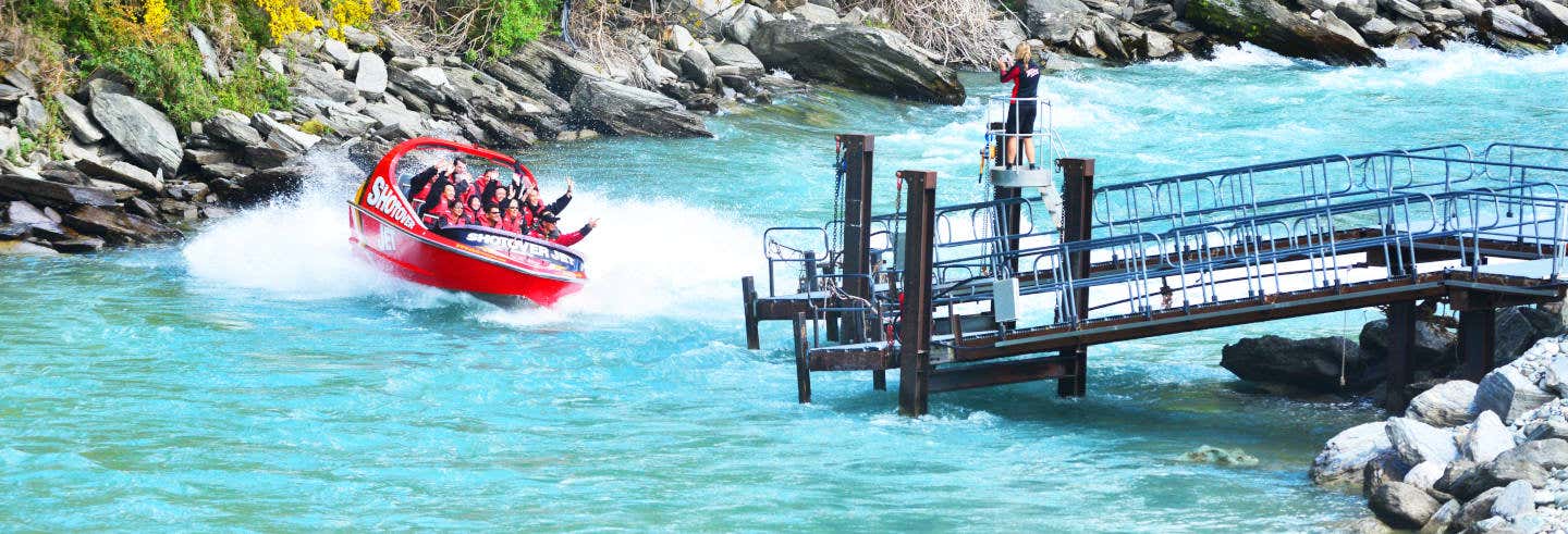 Experiência Jet Boat + Tour de 4x4 por Queenstown