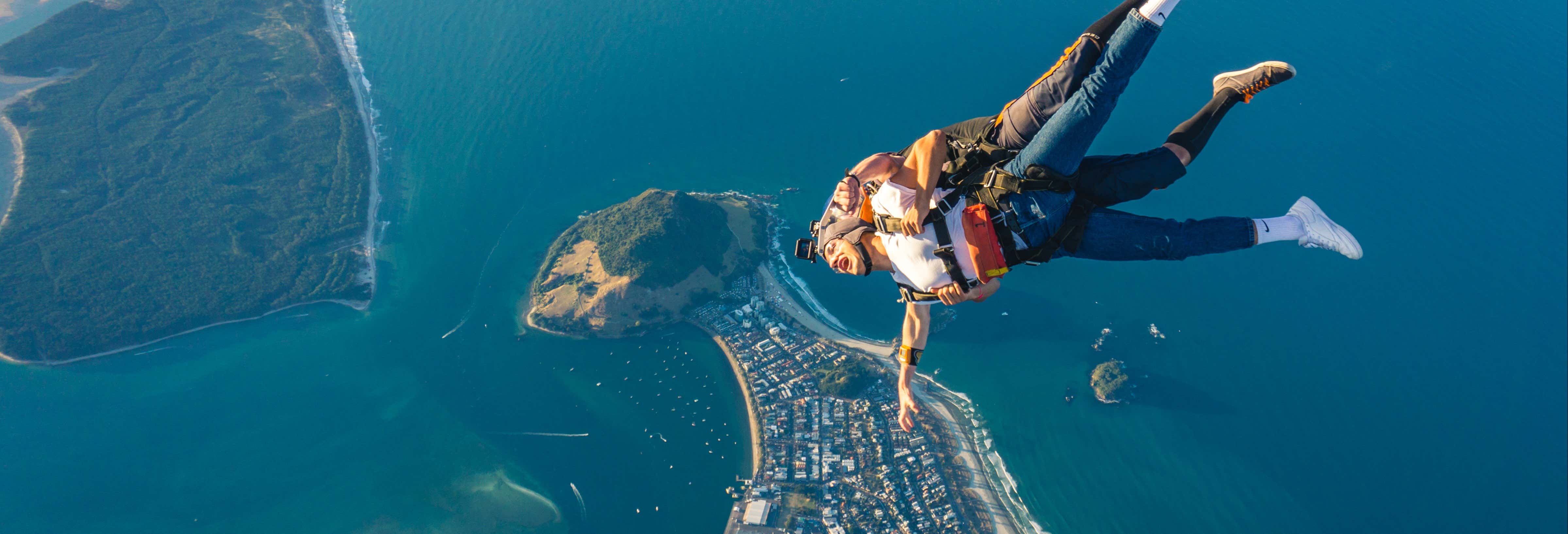 Salto in paracadute a Tauranga
