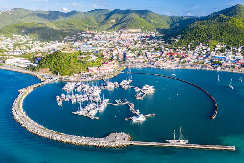 Aerial view of Marigot - Aerial view of Marigot