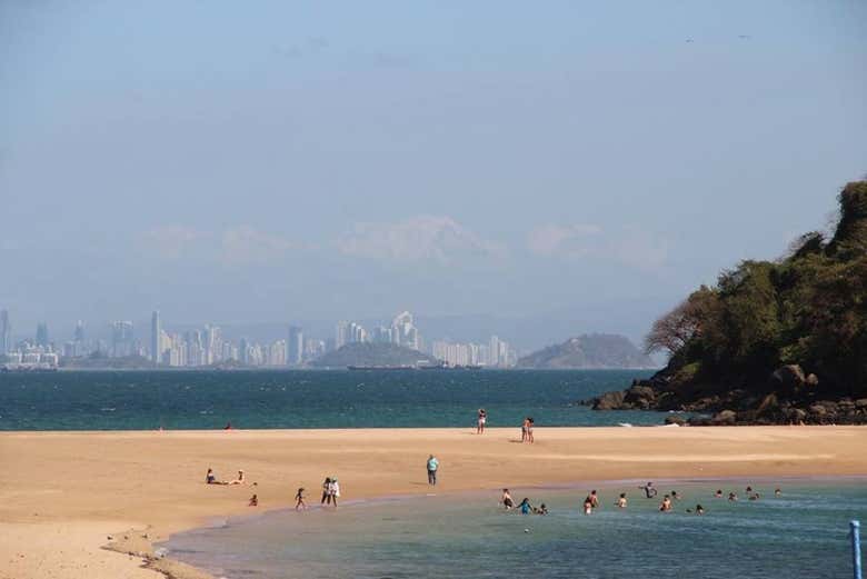 Take in the view of Panama City from Taboga Island - Take in the view of Panama City from Taboga Island