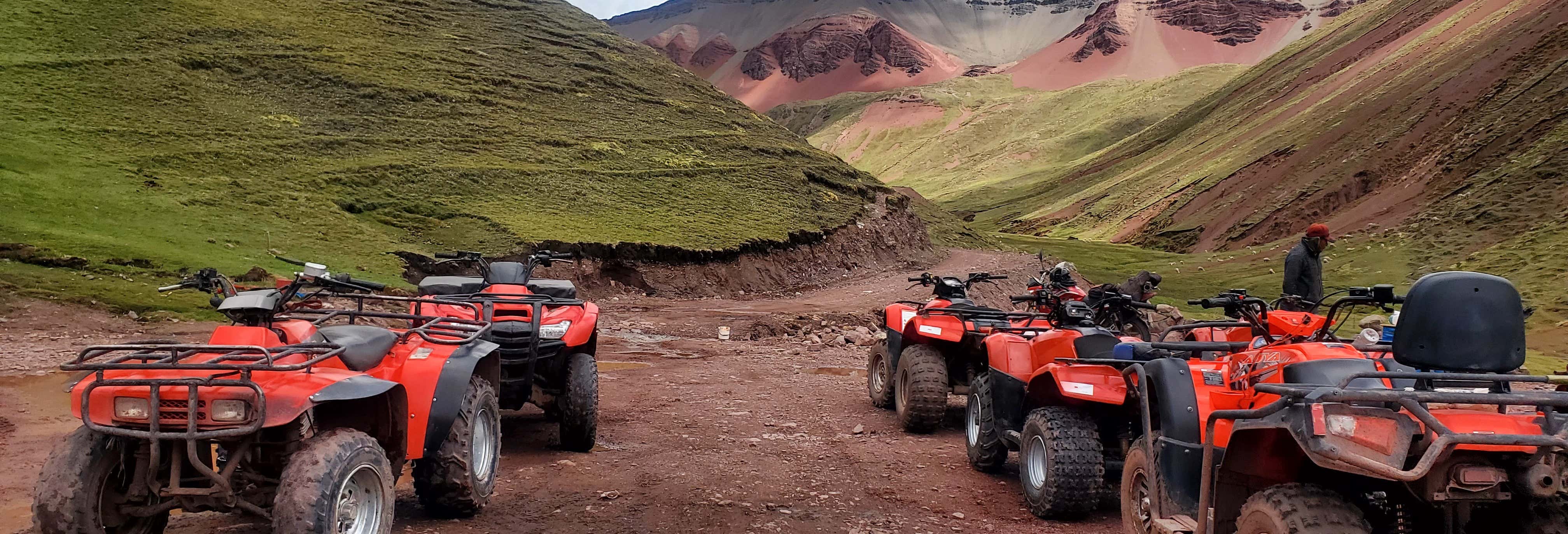 Tour in quad nella Valle Rossa+ Montagna Arcobaleno