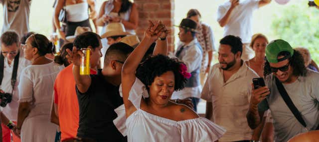 Fiesta de la vendimia en la hacienda La Caravedo