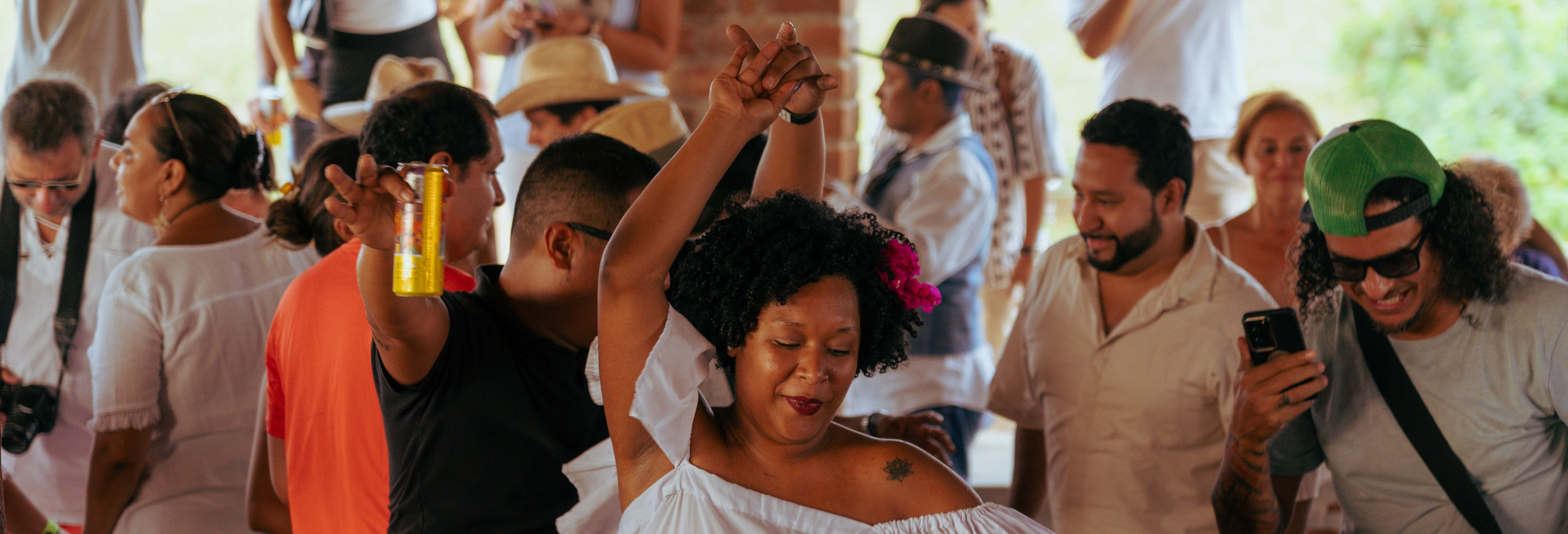 Fiesta de la vendimia en la hacienda La Caravedo