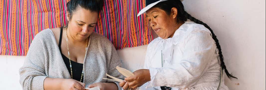 Taller de artesanía tradicional en Maras