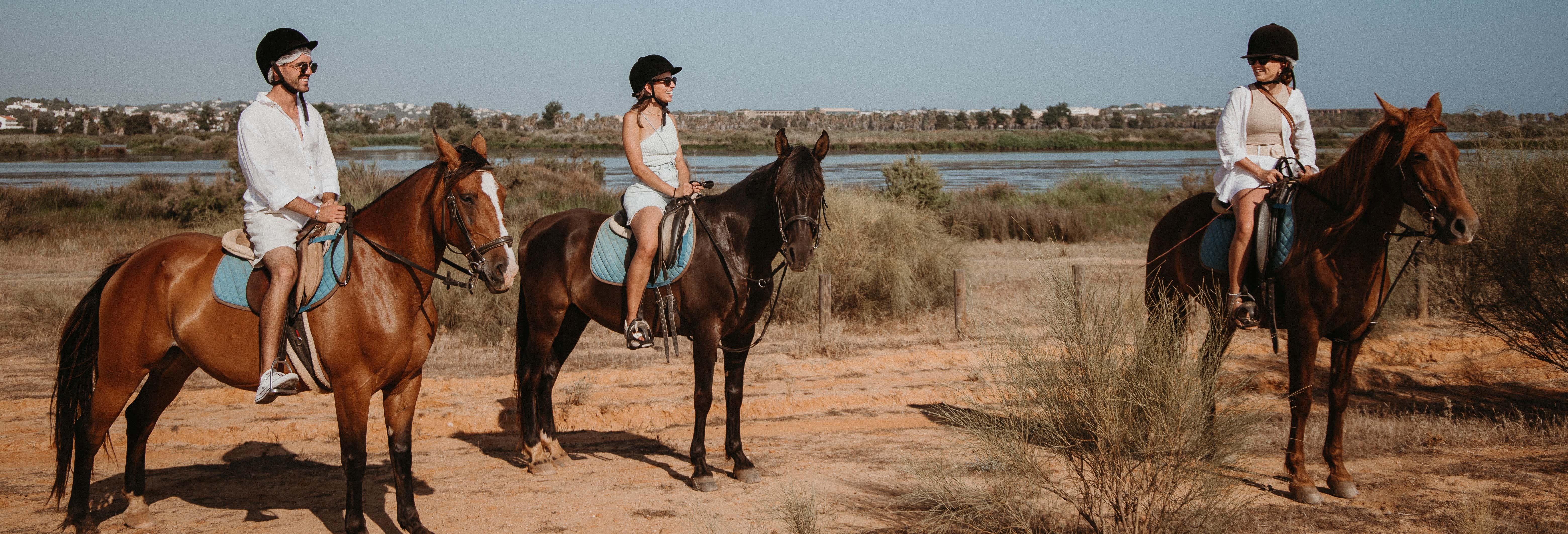 Passeggiata a cavallo a Lagoa dos Salgados