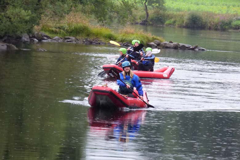 Ducky Rafting on the River Tay