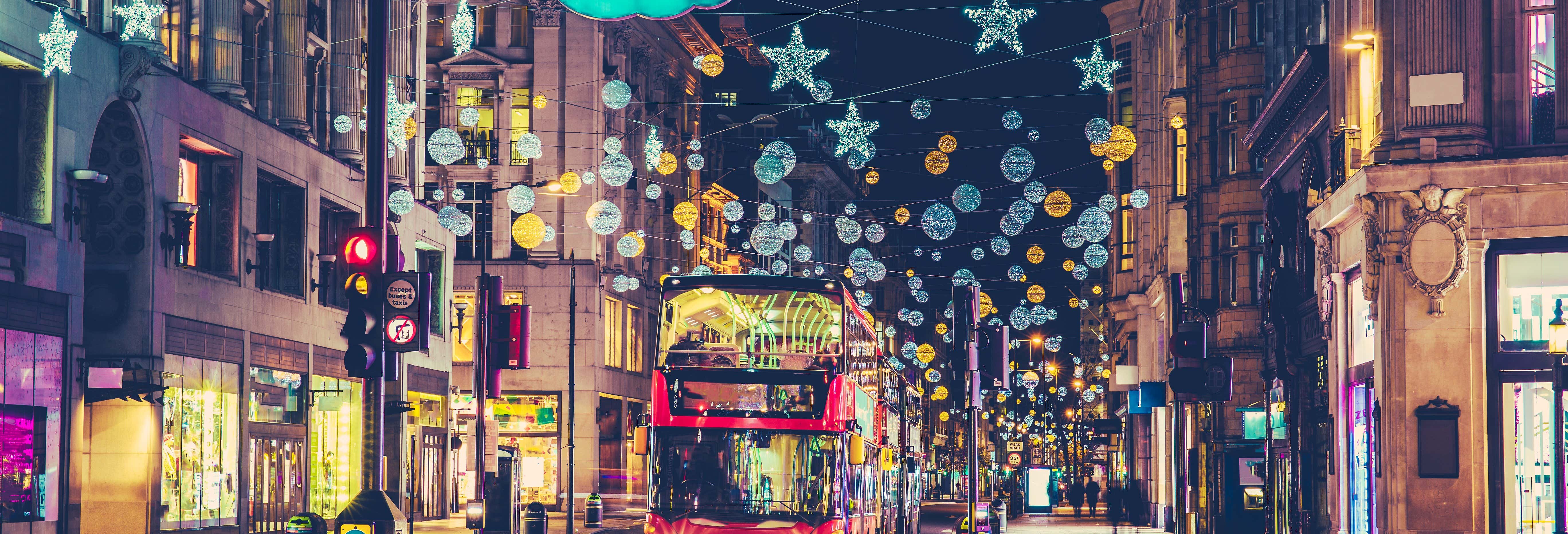 Autobus di Natale di Londra