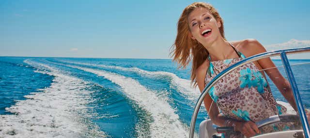 Guida di un motoscafo a Bayahibe