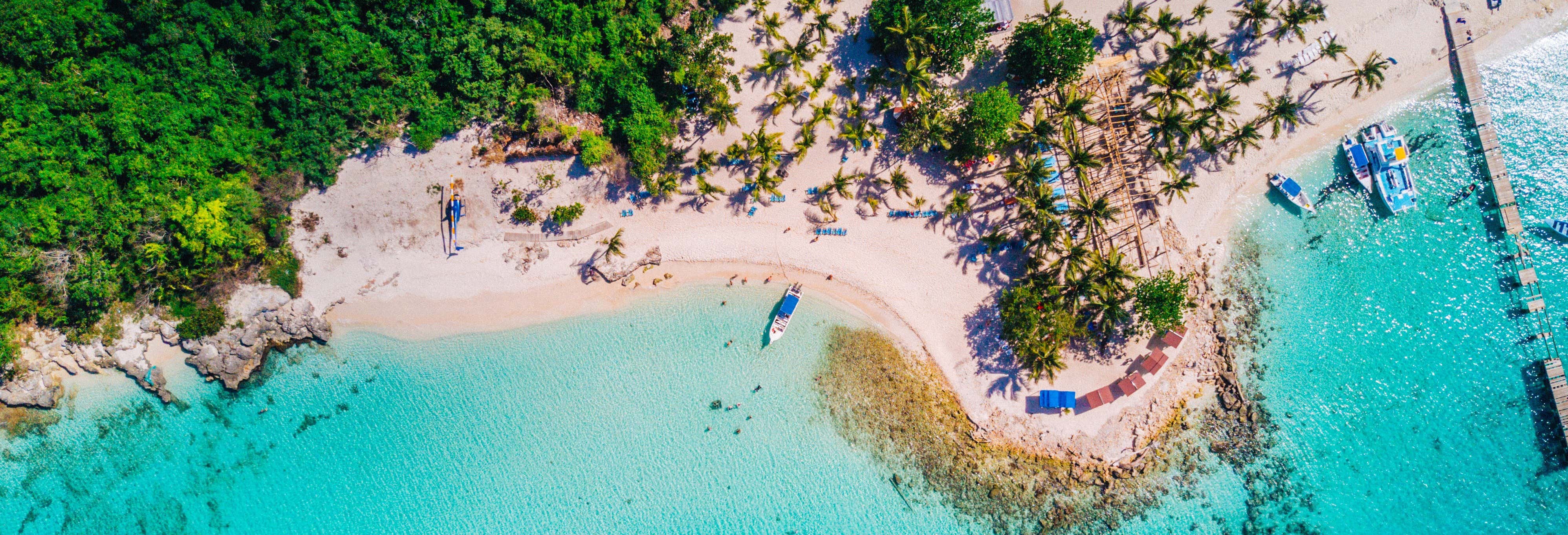 Tour pelas praias de ilha Saona