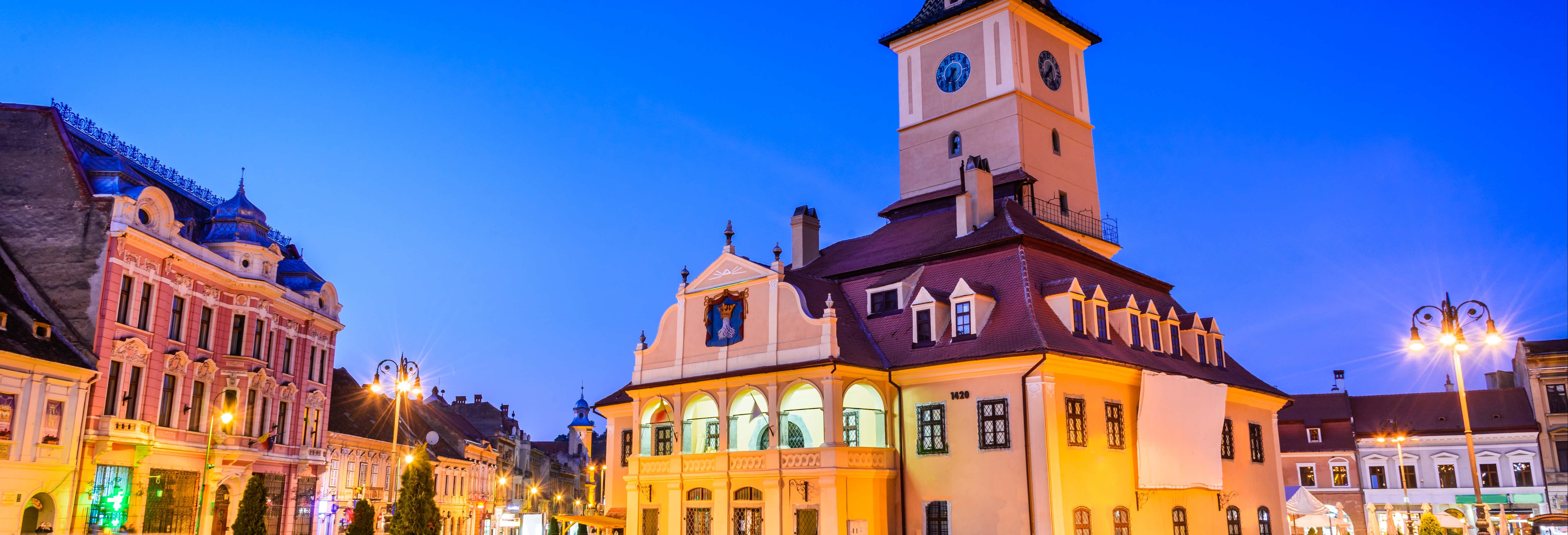 Brasov Walking Tour at Night