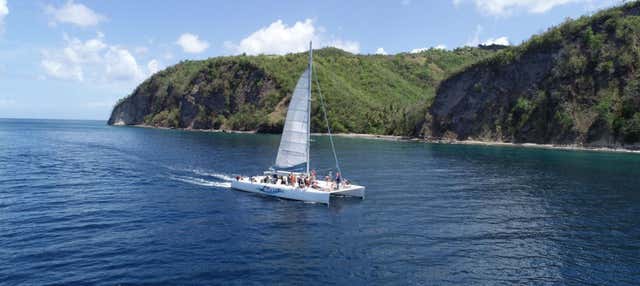 Escursione alla baia di Soufrière in barca