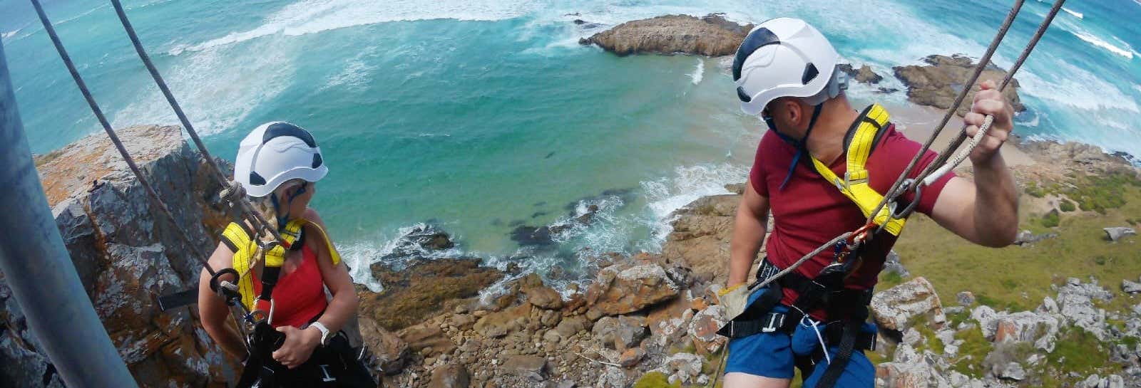 Abseiling in the Robberg Nature Reserve