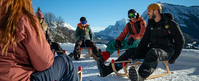 Balade en luge dans les Alpes bernoises