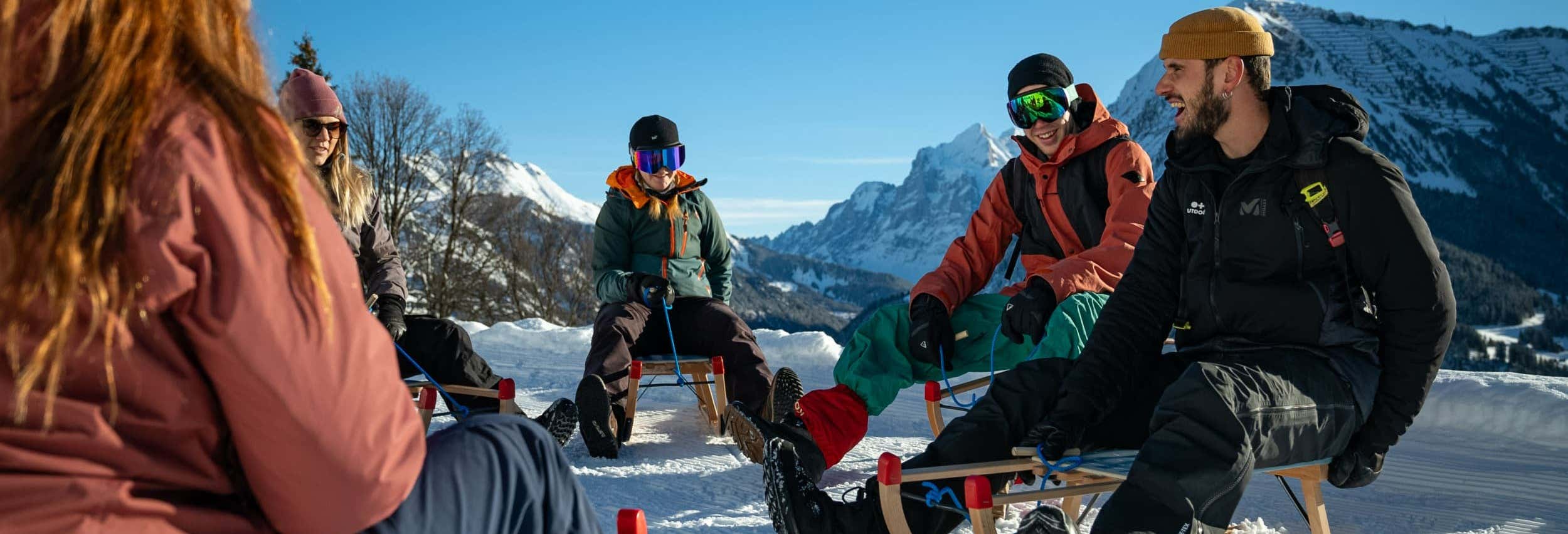 Giro in slitta alle Alpi Bernesi