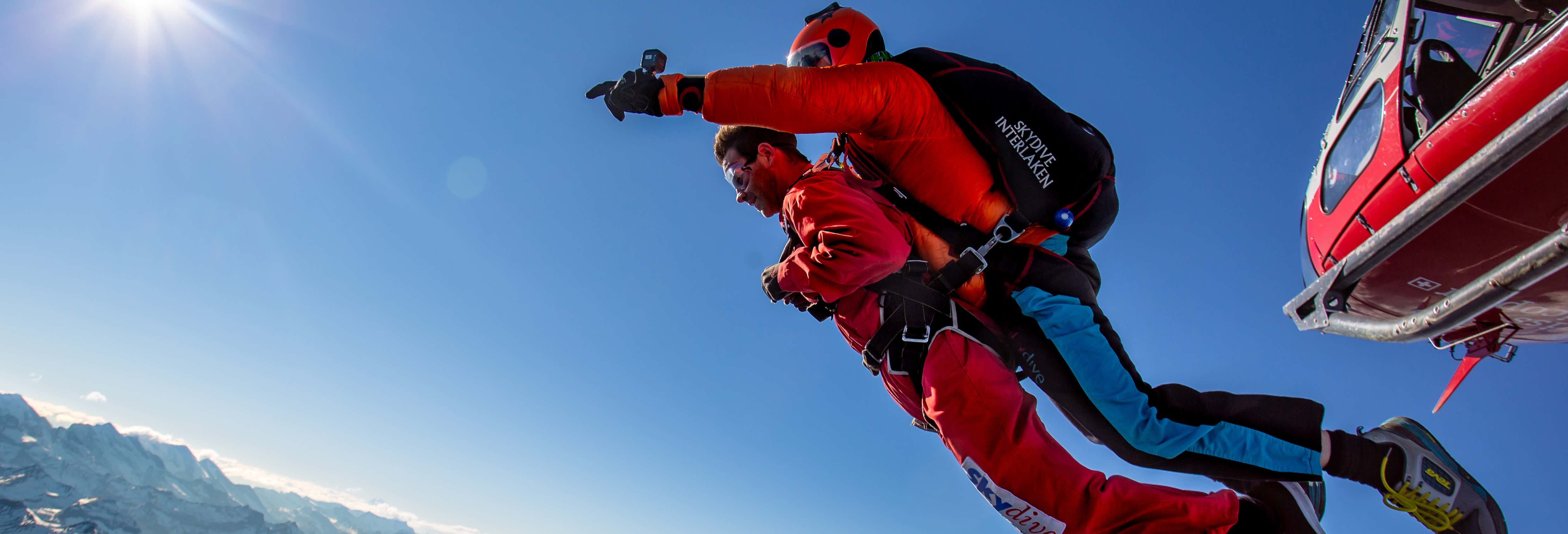 Lancio in paracadute a Interlaken