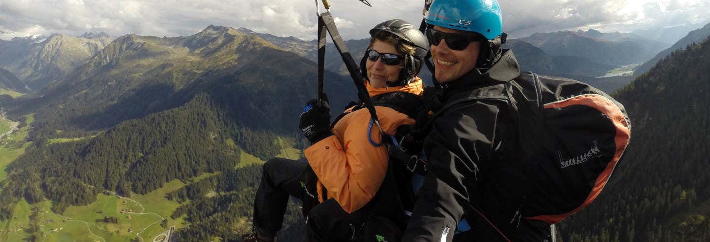 Paragliding in the Swiss Alps