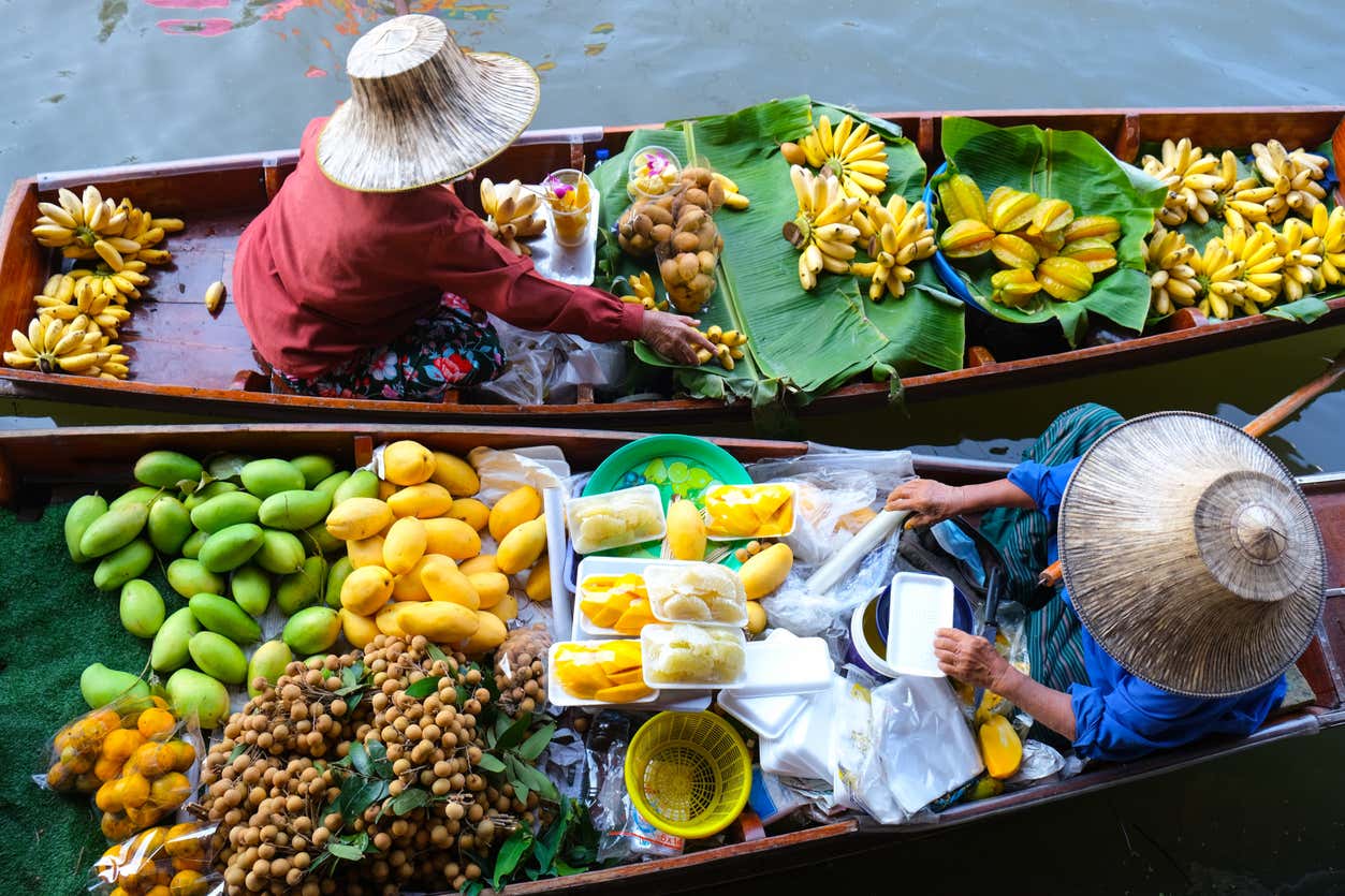 Railway Market, Floating Market, & Ayutthaya Ruins Day Trip