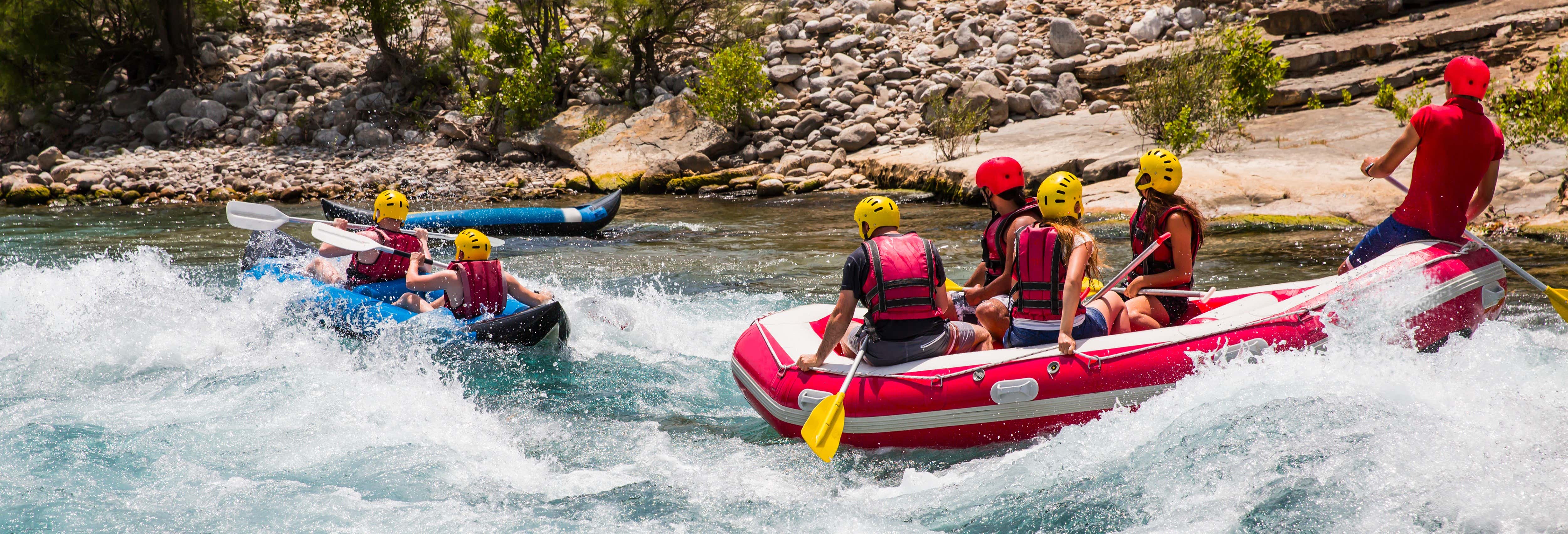 Rafting e discesa in corda doppia nel Canyon Koprulu