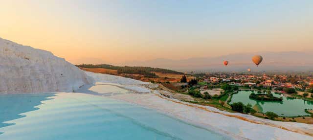Escursione a Pamukkale e Ierapoli + Giro in mongolfiera