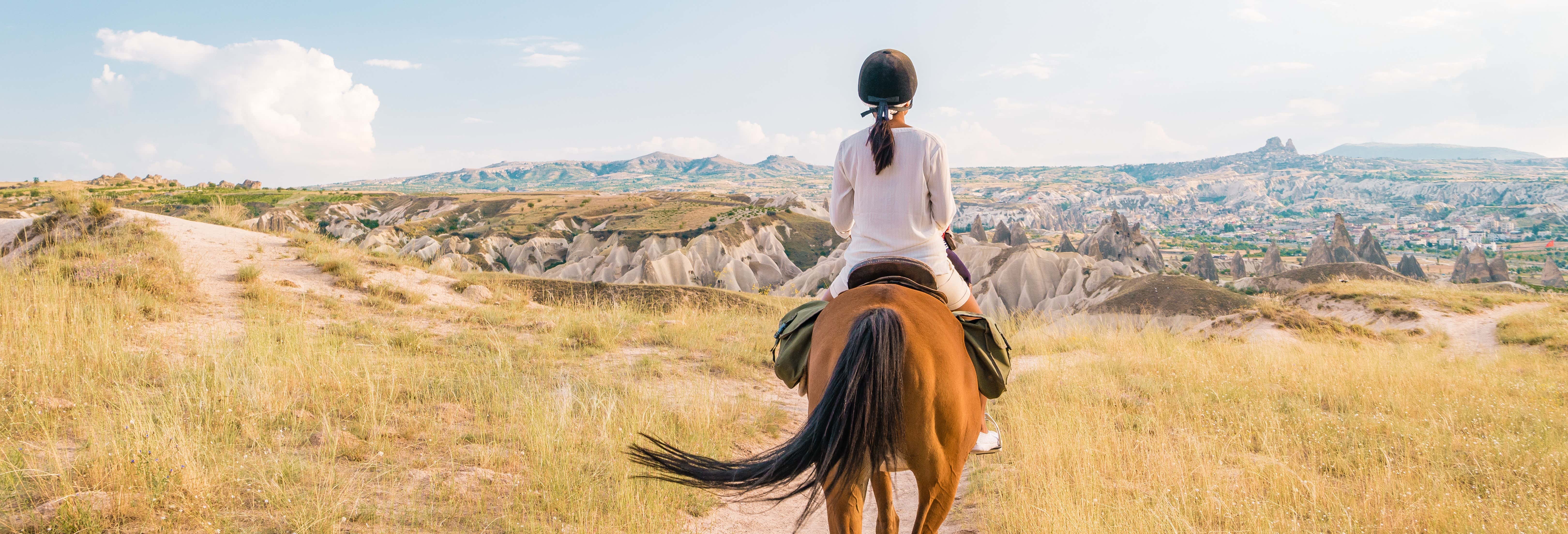Passeggiata a cavallo in Cappadocia