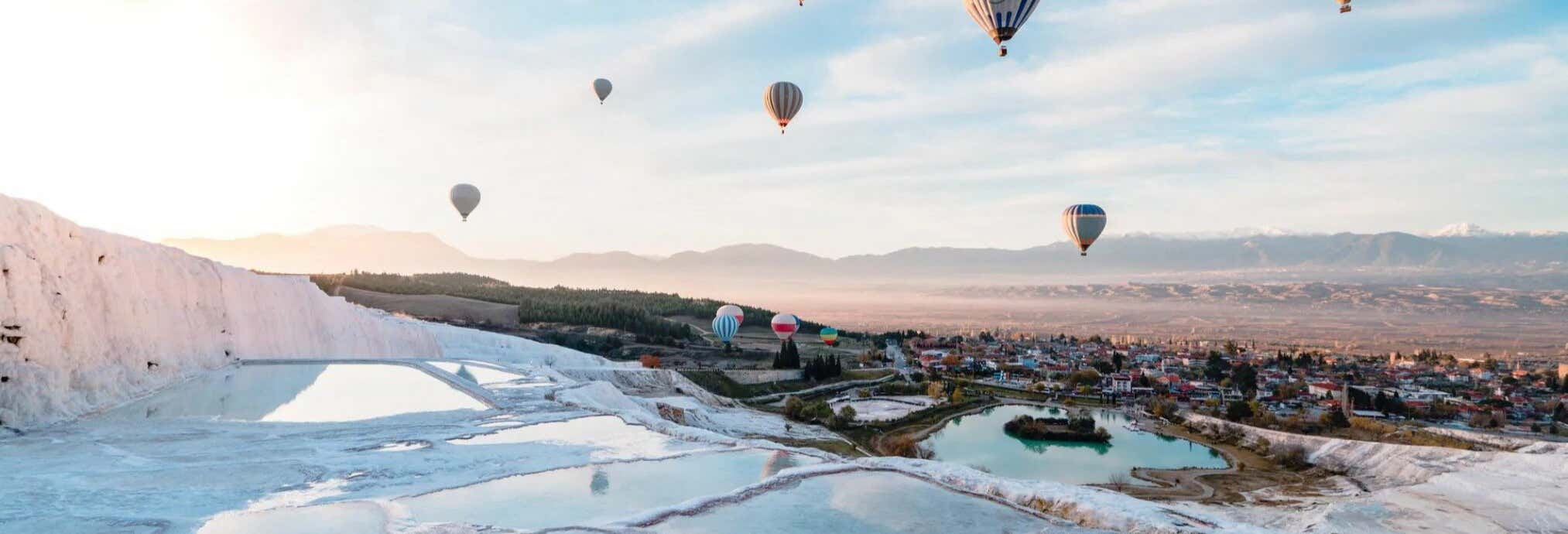Escursione a Pamukkale e Ierapoli + Giro in mongolfiera