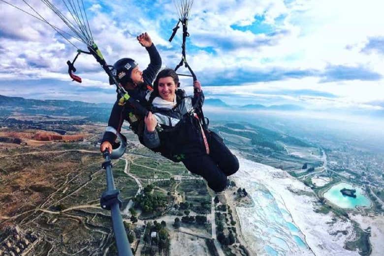 Paragliding in Pamukkale