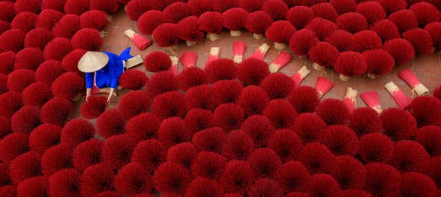 Escursione al villaggio dell'incenso + Laboratorio di cappelli vietnamiti