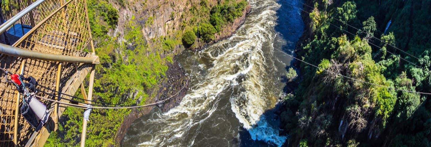 Zip line sullo Zambesi